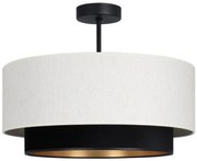 Przysufitowy żyrandol NATIA 1xE27/60W/230V biały/czarny