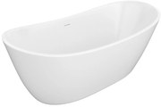 Wanna wolnostojąca biała - 360 l - Akryl - 190 x 89 x 72 cm - BORAZA