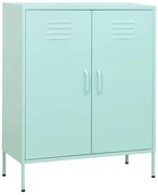 Stalowa szafka dwudrzwiowa do garażu miętowy F4-S99
