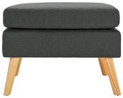 Ciemnoszara Tapicerowana Pufa W3-E61