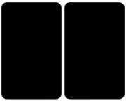 Szklane płyty ochronne na kuchenkę BLACK, 2 sztuki, WENKO