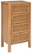 Komoda z szufladami z plecionki wiedeńskiej TIRIA, 103 x 55 cm