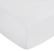 Jasnoszare prześcieradło z satyny bawełnianej z gumką 150x200 cm Cotton Sateen – Bianca