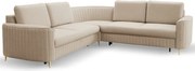 Narożnik LAREN nowoczesna sofa z funkcją spania pojemnik na pościel prawa strona CASTEL 15 251x251x85 cm