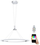Eglo 98427 - LED RGB ściemnialna lampa wisząca na przewodzie HORNITOS-C LED/37W/230V + pilot