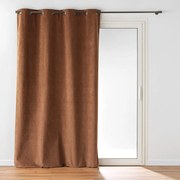 Brązowa aksamitna zasłona 140x260 cm Olympe – douceur d'intérieur