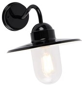Zewnetrzna Nowoczesna lampa ścienna zewnętrzna czarna IP44 - Kansas Nowoczesny Oswietlenie zewnetrzne