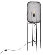 Nowoczesna czarna lampa stojąca - Bliss Mesh Nowoczesny Oswietlenie wewnetrzne