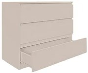 Komoda BASIC 3 szuflady – Kaszmir | 90x75x40 cm