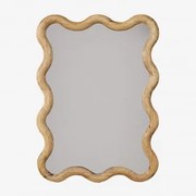 Lustro Ścienne Prostokątne 55x40 Cm Z Drewna Dębowego Tilore Roble - Sklum