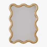 Prostokątne Lustro Ścienne (55 X 40 Cm) Z Drewna Dębowego Tilore Roble - Sklum