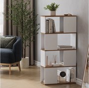 Dzielnik pokoju biały/złoty dąb 60x24x124.5 eneos