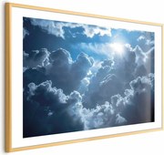 Plakat Ożywiona sceneria 90x60 cm z ramą złotą z marginesem ARTGEIST B