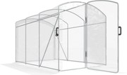 Outsunny Szklarnia foliowa, tunelowa 3 x 2 x 1,95 m, Odporna na wiatr szklarnia na pomidory, Szklarnia z 1 drzwiami, do ogrodu, na balkon, z PE, Przezroczysta