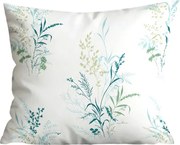 Poszewka na poduszkę z mikroflanelu VERDELLE 40x50 cm, biało-zielony