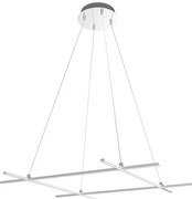 Nowoczesna srebrna lampa wisząca na linkach W7-H93