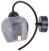 Czarno-grafitowa klasyczna lampa ścienna - A568 Z6-H71