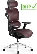 Krzesło do biurka Diablo V-Commander, zgodne z normą BHP, kolor czarno-burgundowy