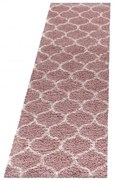 Dywan shaggy Salsa koniczyna różowy 80 cm x 250 cm