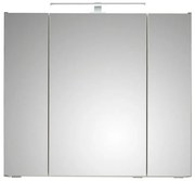 Szara wisząca szafka łazienkowa z lustrem 80x70 cm Set 357 – Pelipal