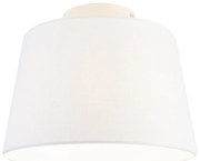 Nowoczesna lampa sufitowa z białym kloszem 25 cm - Combi