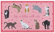 Wycieraczka 40x70 cm Life Is Better With Cats – Artsy Doormats