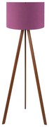 Lampa stojąca AYD 1xE27/40W/230V fioletowa/brązowa