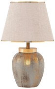 Lampa stołowa 1xE27/40W/230V złoty/beżowy