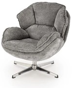 Fotel tapicerowany GUIDO szary HALMAR