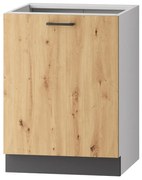 Szafka kuchenna stojąca 60 CLARA D60 P/L dąb STOLKAR