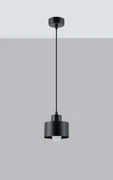Lampa wisząca SAVAR 1 czarna SOLLUX  LIGHTING