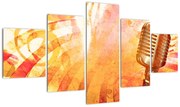Obraz - Mikrofon retro (125x70 cm)