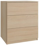 Komoda CLASSIC 3 szuflady – Dąb Sonoma | 60x80x50 cm