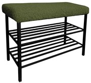 Stojak na buty z siedziskiem GAJA ROLF-14 czarny/oliwkowy ATOS