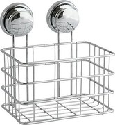 Chromowany koszyk prysznicowy Milady z przyssawkami - montaż bez wiercenia, wytrzymały i praktyczny