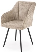 Krzesło tapicerowane K576 beżowe obracane HALMAR