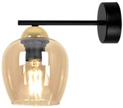 Ścienny kinkiet ze szklanym kloszem beżowy Z6-D17