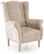 Fotel uszak HERMES beżowy HALMAR