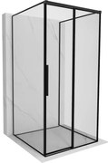 Mexen Rox-3S kabina prysznicowa 3-ścienna rozsuwana prawa 95 x 95 cm, czarna ramka, czarna - 8C2-095-095-70-70-3S-P