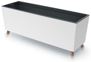 Donica ogrodowa z wkładem Urbi Case 77 x 23,5 x 30 cm biały PROSPERPLAST