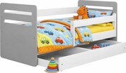 Łóżko dziecięce z szufladą mix 80x160 M6-W66