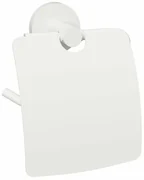 Sapho XR732W X-Round White uchwyt na papier toaletowy z pokrywą, biały