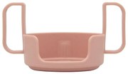 Różowy uchwyt do kubka dla dzieci Design Letters
