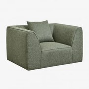 Fotel Tapicerowany Cardea Bouclé Salvia Zieleń - Sklum