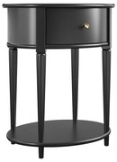 Czarna szafka nocna Aurora – Støraa