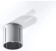 Szara lampa sufitowa z metalowym kloszem Vulco – Nice Lamps