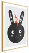 Plakat Królik widzi wszystko 60x90 cm z ramą złotą z marginesem ARTGEIST B