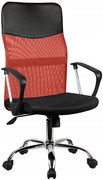 Czerwony ergonomiczny fotel obrotowy B9-L98