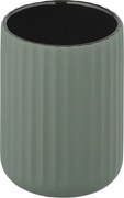 Zielony ceramiczny kubek na szczoteczki Wenko Belluno