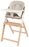 Lionelo - Dziecięce krzesełko do karmienia 3 w 1 MEGAN Białe drewno